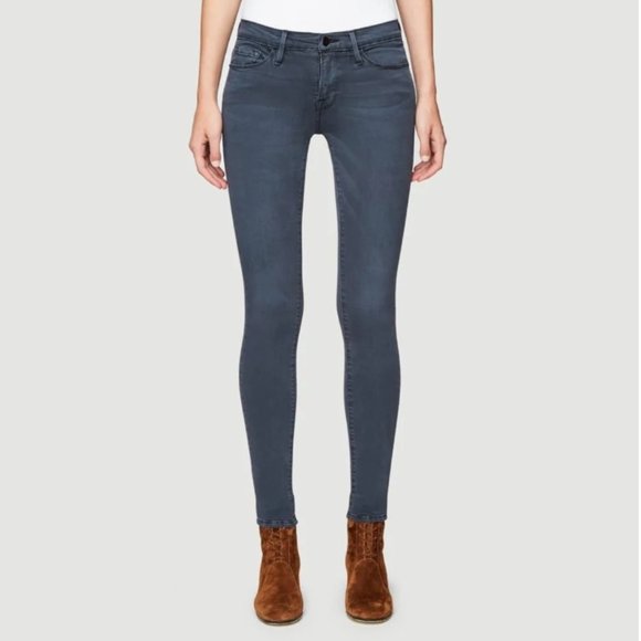 FRAME Le Skinny de Jeanne Jeans Squid Ink sz 27 - Picture 1 of 9